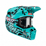 Шлем кроссовый Leatt Moto 3.5 Fuel с очками