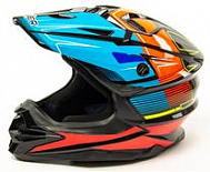 Шлем мото кроссовый Hizer J6803 black/blue
