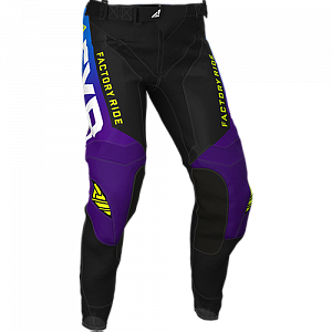 Штаны FXR HELIUM MX, Black/Purple/Blue Fade