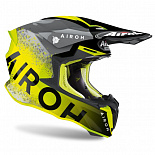 Шлем кроссовый Airoh Twist 2.0 Bit Yellow Gloss