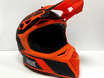 Шлем кроссовый RSX Drive, черно-оранжевый матовый