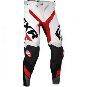 Штаны FXR REVO MX, White/Red/Char/Black