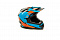 Шлем кроссовый HIZER B6196 blue/red
