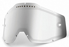 Линза 100% Racecraft/Accuri/Strata Vented Dual Pane Lens Anti-Fog Mirror Silver