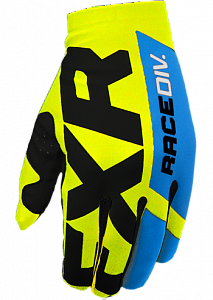 Перчатки FXR SLIP-ON LITE MX (hi vis/black/blue)