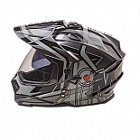 Шлем кроссовый AiM JK802S Black/Grey/White