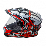Шлем мотард AiM JK802S Red/Grey/Black