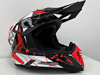 Шлем кроссовый Карбоновый AIM RH855 Carbon Razor White/Red