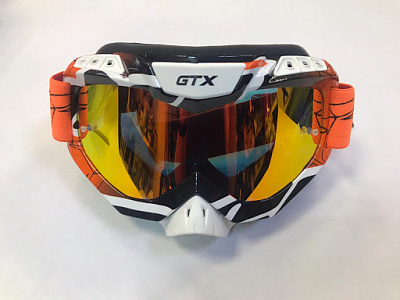 Очки мотокросс GTX 5018 оранжевые
