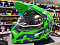 Шлем детский мотард AiM JK802Y Green/Blue