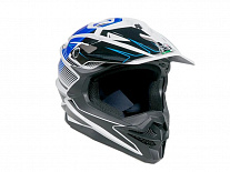 Шлем кроссовый AiM JK803 White/Blue