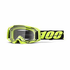 Очки 100% Armatic Neon Yellow / Clear