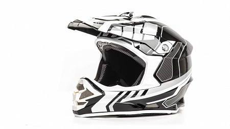 Шлем кроссовый HIZER B6195 black/white