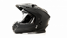 Шлем мотард HIZER J6802 #3 matt black (2 визора)