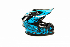 Шлем кроссовый подростковый GTX 632S black/blue
