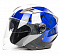 Шлем открытый HIZER B208 blue/black