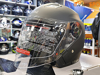 Шлем открытый Kioshi 526 solid черный матовый