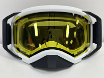 Очки зимние RSX Blizzard Winter, белый/черный, двойная желтая линза