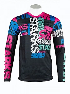 Джерси детское Starks Base Cross kids розовый/бирюза