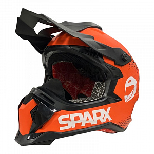 Шлем кроссовый Sparx Raptor (JH-601), оранжево-чёрный ЧЗ