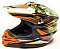 Шлем мото кроссовый Hizer J6803 black/orange