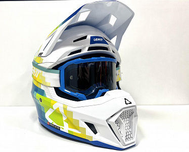 Шлем кроссовый Leatt 7.5 Pixel Blue