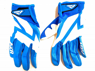 Перчатки FXR Clutch Strap MX Blue/White