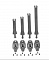 Ремни (комплект) Acerbis straps set (для x-team / e-team) black