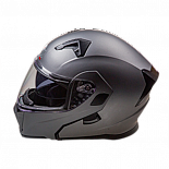 Шлем модуляр с подогревом AiM JK906 grey metal