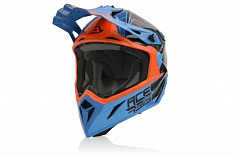 Шлем карбоновый Aсerbis STEEL CARBON orange/blue