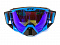 Очки мотокросс GTX 525 черно/голубые