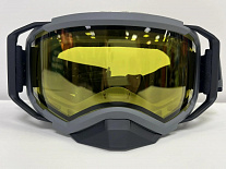 Очки зимние RSX Blizzard Winter PRO, серый/черный, двойная желтая линза