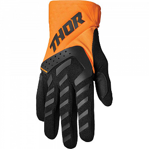 Перчатки для мотокросса Thor Spectrum черно-оранжевые